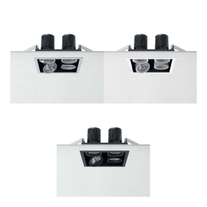 Flos Battery Trim Small 4L Square Adjustable Recessed LED
