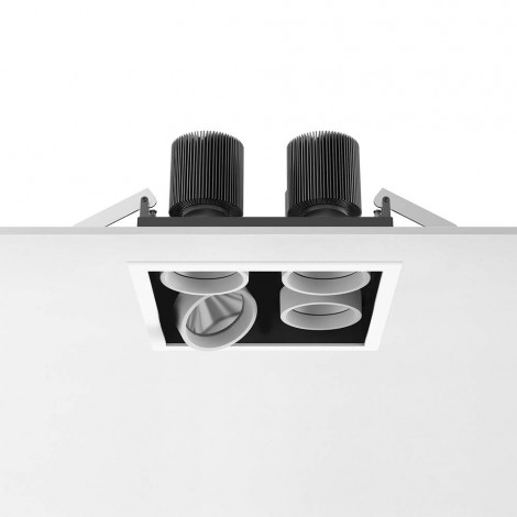 Flos Battery Trim Small 4L Square Adjustable Recessed LED