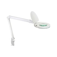 Bot Lighting LED Table Lamp with 3D 5" Magnifying Lens with