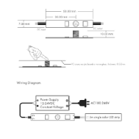 Mini Switch On/Off touch and dimmer for Strip LED with memory