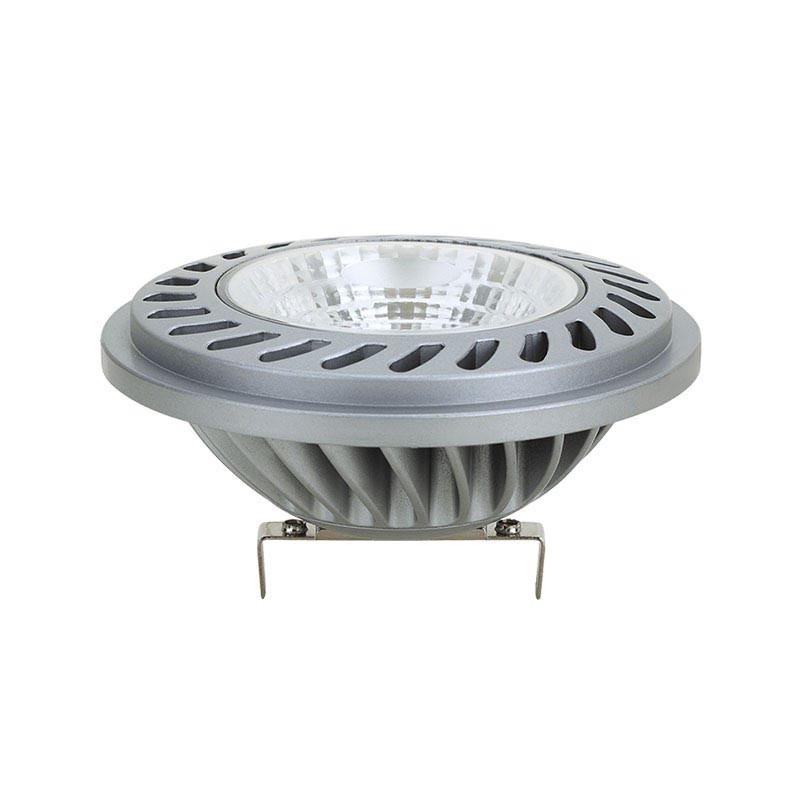 Lampo AR111 COB LED Lampadina G53 15W 45° 12Volt In Alluminio