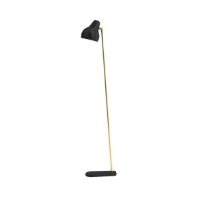 Louis Poulsen VL38 Floor Lamp Black and Brass By Vilhelm