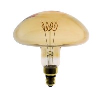 LED Curved Lamp Vintage XL Amber Mushroom E27 5W 2000K 250lm