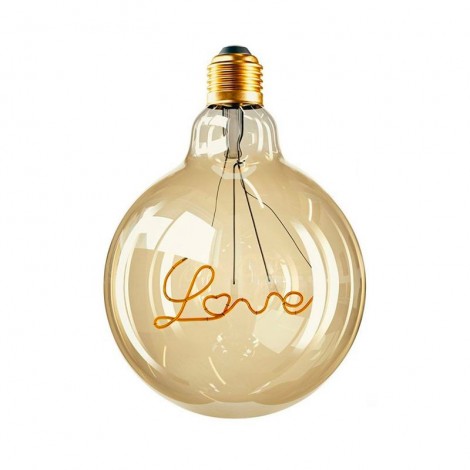 Lampadina LED Curved Vintage Globo D.125 LOVE E27 5W 2000K