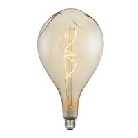 LED Curved Vintage Lamp Globe XL A165 BUMPED E27 5W 2000K 250lm