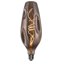 LED Curved Vintage Lamp BOTTLE BUMPED E27 5W 2000K 150lm Smoky