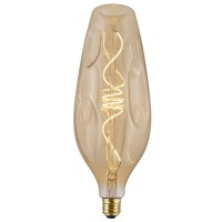 LED Curved Vintage Lamp BOTTLE BUMPED E27 5W 2000K 250lm Amber