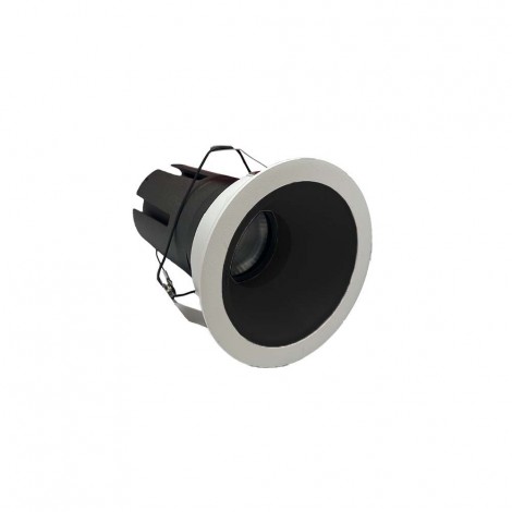 Logica Deep Evo Fix Dimmable White Black LED Recessed Spotlight