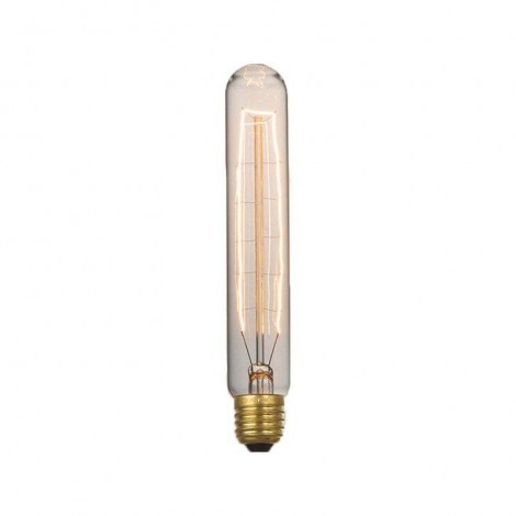 Vintage Tube Bulb 25W E27 185mm carbon filament