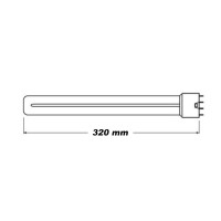 Duralamp Duralux L 24W 2G11 3000K 1800lm Lampadina Fluorescente