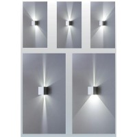 Lampo UP & DOWN 18W Lampada Cubetto da Parete LED a Biemissione