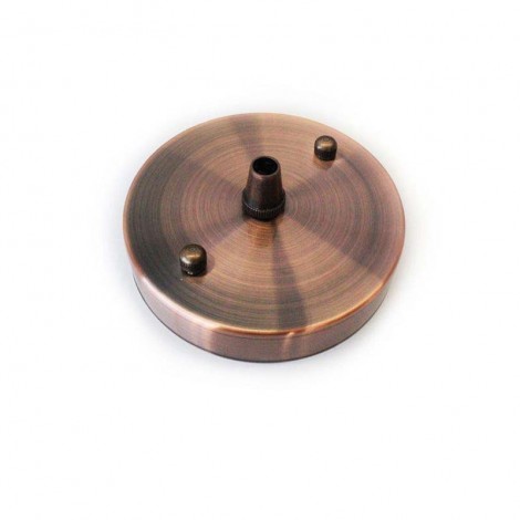Rosette wall ceiling rose with single output copper