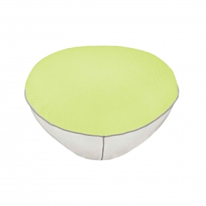 Oluce Pill-Low White Green Outdoor Floor Cushion Lamp with