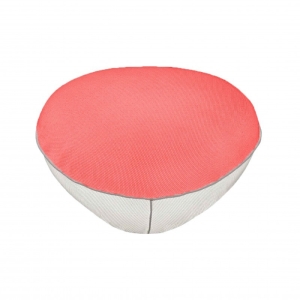 Oluce Pill-Low White Red Outdoor Floor Cushion Lamp with