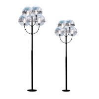 Oluce Lyndon Floor Lamp With Galvanized Metal Structure And