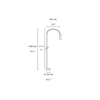 Flos Caule Bollard 3 Dimmable LED Floor Lamp for Outdoor By