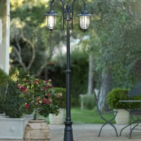 Sovil Lampara Palo Two Lights E27 Floor Lamp In Aluminum For