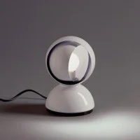 Artemide Eclisse E14 25W Table Lamp White By Vico Magistretti Artemide Eclisse E14 25W Table Lamp White By Vico Magistretti