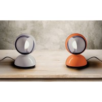 Artemide Eclisse E14 25W Table Lamp Orange By Vico Magistretti