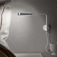 Lumina FLO Wall LED Dimmable Wall Lamp with Plug By Foster +