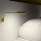 Lumina FLO Wall M Dimmable Adjustable LED Wall Lamp By Foster +