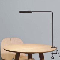 Lumina FLO Clamp LED Dimmable Table Lamp with Clamp By Foster +