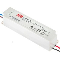 Meanwell Alimentatore LPV-60-24 60W 24V 2.5A IP67 per LED