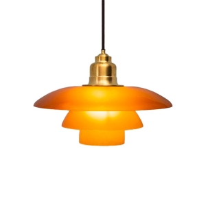 Louis Poulsen PH 3½-3 Limited Edition Suspension Lamp in Amber
