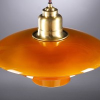 Louis Poulsen PH 3½-3 Limited Edition Suspension Lamp in Amber