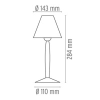 Flos Miss Sissi Table Lamp White By Philippe Starck