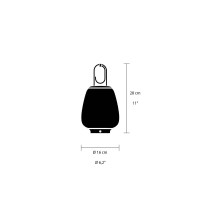 &Tradition Lucca SC51 LED Glass Lamp with USB Rechargeable