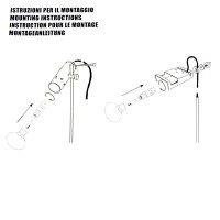 Oluce Cornalux Bulb Head Hammer B22 to G9 48W Eco-Halogen in