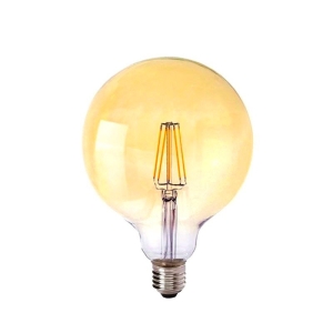 Lampadina LED Globo G120 Gold 6W 2400K E27 600lm Vetro ambrato