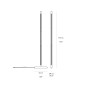 Rotaliana Squiggle F1 Tubular LED Dimmable Floor Lamp By