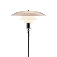 Louis Poulsen PH 3½-2½ Floor Lamp in Opal Glass By Poul