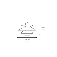 Louis Poulsen PH 6½-6 Lampada a Sospensione LED Dimmerabile By