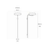 Astep Model 2065 Wall LED Dimmable Lamp for Indoor By Gino