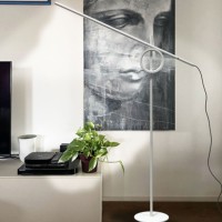 Pallucco Tangent Media Lampada Orientabile da Terra a LED