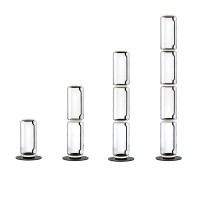 Flos Noctambule Lampada Da Terra Led Low Cylinders In Vetro by