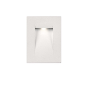 PAN Fast LED 3W 55° 3000K 60lm Incasso Segnapasso Bianco IP65