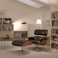 Artemide Tolomeo Basculante Reading Floor Lamp with Parchment