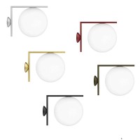 Flos IC C/W2 Outdoor Wall or Ceiling Lamp in Glass for Outdoor