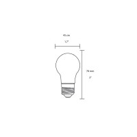 Marino Cristal Bulb Sphere FILOLED ECO G45 E27 2.5W 2700K 250lm