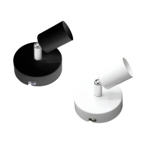 Lampo Spot GU10 Orientabile Con Base A Parete o Soffitto Max 50W