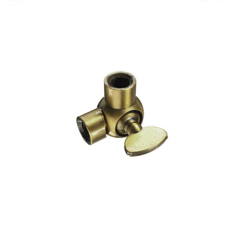 Bronze color joint with tige M10X1 accessory for lamp holders