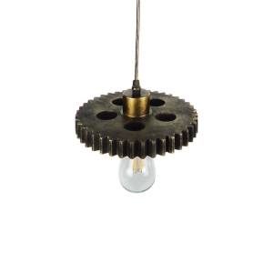 Ceiling Pendant Lamp E27 Bronze Vintage Industrial Style Gear