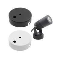 Lampo Round Base Rose Kit for Surface Mounting On Walls Or
