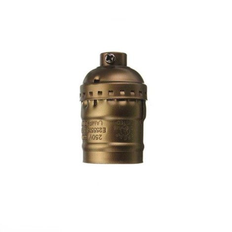 E27 Metal lampholder Vintage burnished gold Edison