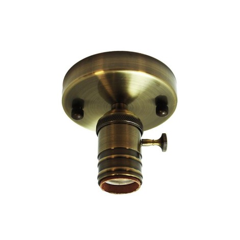 Ceiling or Wall Lamp with Bronze Lamp holder Vintage style with