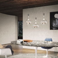 Lodes Sky-Fall Dimmable LED Suspension Lamp in Glass for Indoor